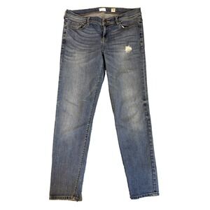 Sneak Peek Jeans Women's 30 Medium WAsh Distressed Ripped Slim Denim Y2K Grunge